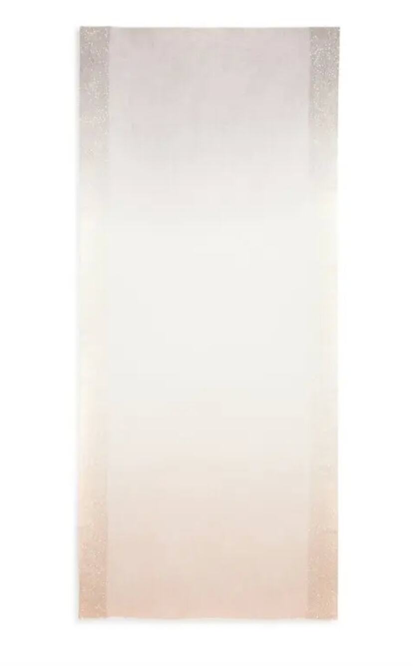 Echo NY Ombre Sequin Wool Scarf Tan/Gray One Size